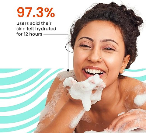 Foxtale Hydrating Body Wash With Hyaluronic Acid & Ceramides, Locks In Moisture, Reduces Body Odour