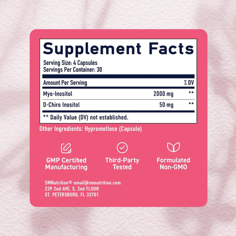 SMNutrition, Myo & D-Chiro Inositol, 120 Capsules