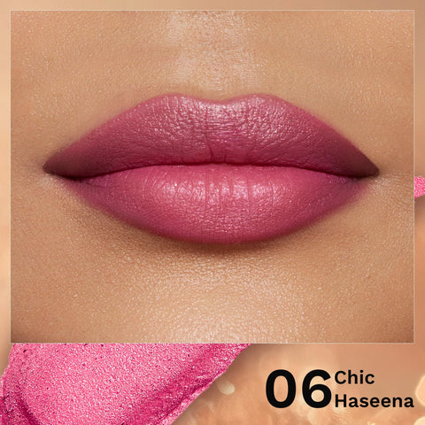 Pilgrim Glitter Lipstick Chic Haseena 4.2 gm