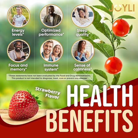 Joyli Nutrition Ashwagandha Gummies for Women & Men 60