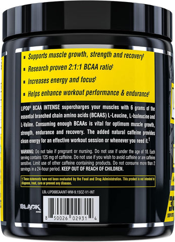 Nutrex Research, Lipo6 Bcaa Intense 30s Watermelon 259g