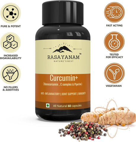 Rasayanam Curcumin+ 1500mg 60 Capsules