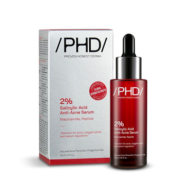 PHD 2% Salicylic Acid Anti-Acne Face Serum with Niacinamide & Peptides - 30ml