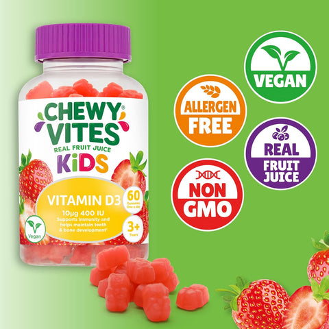 Chewy Vites Kids Vitamin D3 400IU Gummies 60's