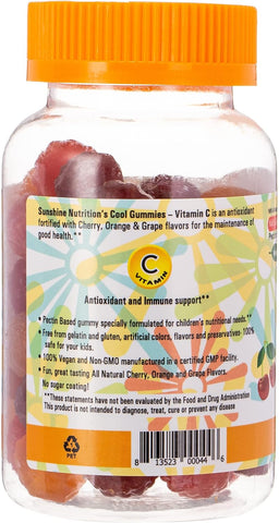 Sunshine Nutrition Cool Gummies Vitamin C 60's Gummies