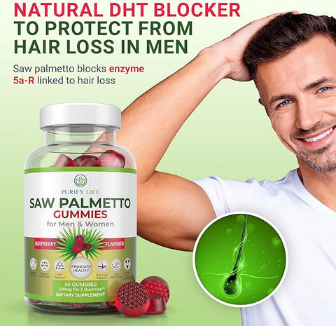 Purify Life Vegan Saw Palmetto Gummies 60 for Women & Men