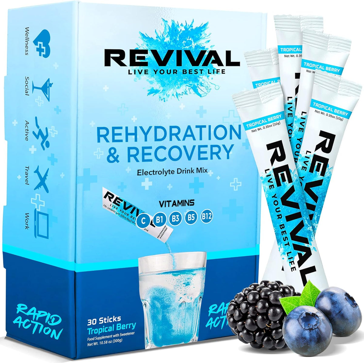 REVIVAL ASSORTED FLAVORS 30's Serving Pack