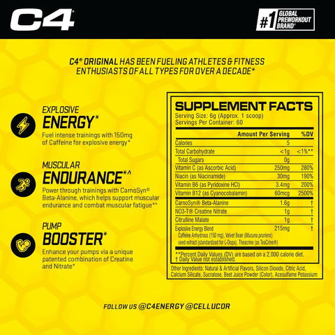 Cellucor C4 Original 30Srv Pink Lemonade