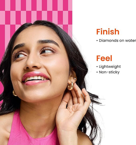 Foxtale Brightening Lip Balm With Peptides, Vitamin C & Hyaluronic Acid Bubblegum Pink Glaze