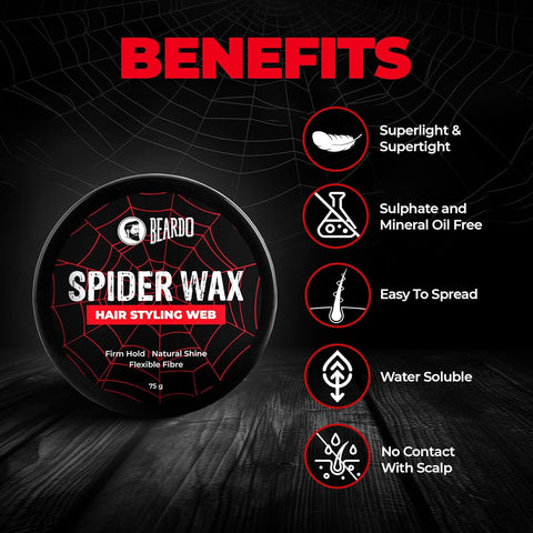 Beardo Spider Wax Hair Styling Web 75G