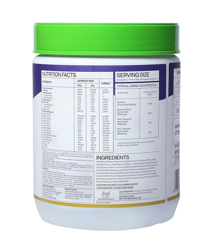 OZiva Protein & Herbs For Men, Chocolate Flavor, 500G Natural Protein Powder For Weight Control, Better Metabolism & Hormonal Balance, 23G Whey Protein, Ayurvedic Herbs, Certified Clean