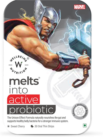 Wellbeing Nutrition Marvel Thor Melts | Sweet Cherry Flavor (30 Oral Strips)