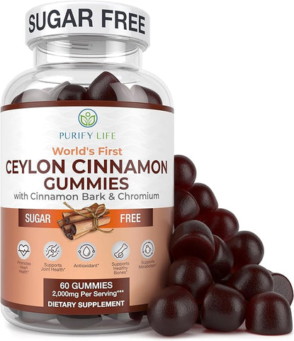 Purify Life Sugar-Free world's first Ceylon Cinnamon Gummies 60