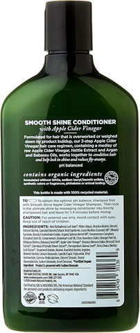 Avalon Smooth Shine Apple Cider Vinegar Conditioner, 11 Oz