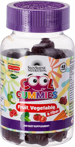 Sunshine N Cool Gummies Fruit Veg & Fiber 45's Gummies