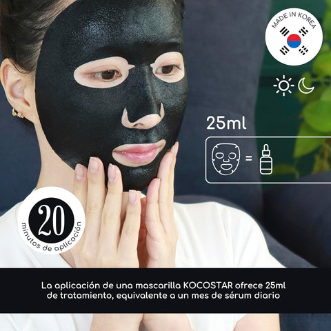 Kocostar Happy Mask Facial Sheet Black 23ML 1's