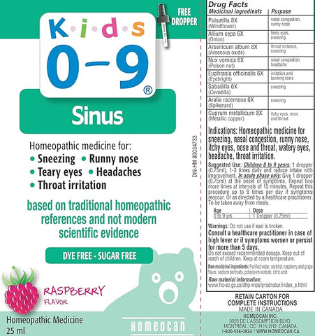 Kids 0 - 9 Sinus (All in One) 25ml