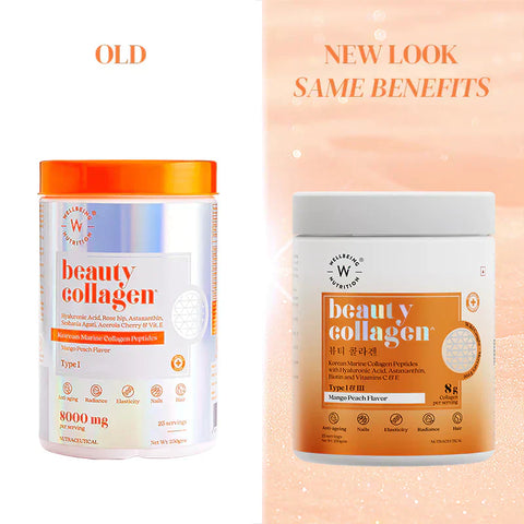 Wellbeing nutrition Beauty Japanese Marine Collagen Peptides, 250 gms with KUWA Bottle