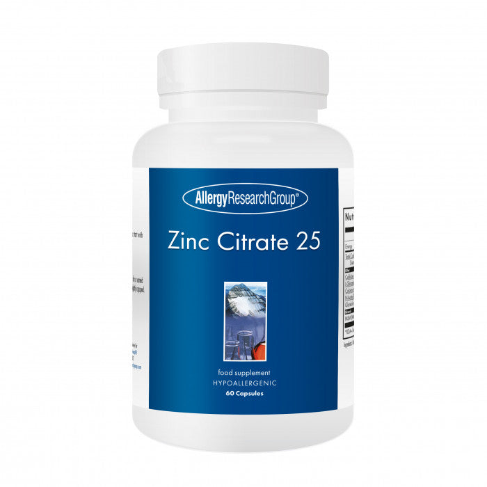 Allergy Research Zinc Citrate 25mg 60Tabs