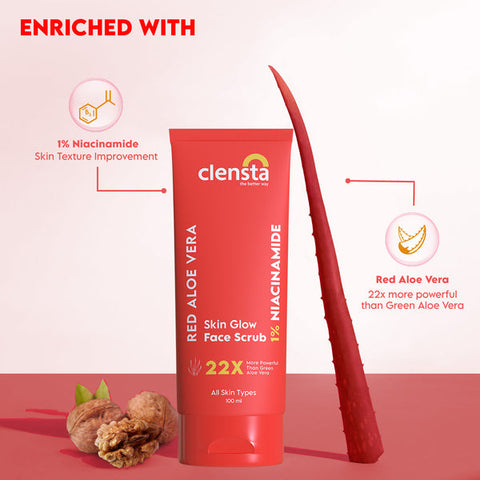 Clensta Skin Glow Face Scrub-100gm