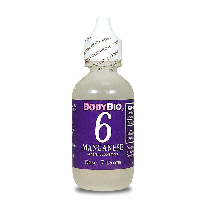 BodyBio Ionic Liquid Mineral 6 منغنيز 60 مل