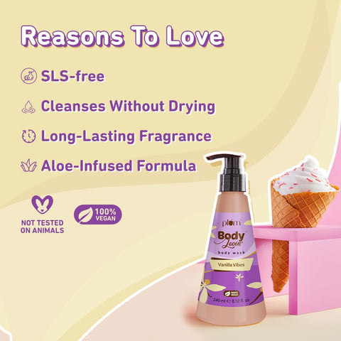 Plum Bodylovin' Vanilla Vibes Body Wash - 240ml