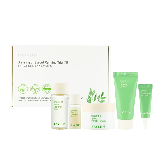 Hayejin Blessing of Sprout Calming Trial Kit 5 steps