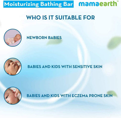 Mamaearth Moisturizing Bathing Bar Soap For Babies pack of 2*75 grams