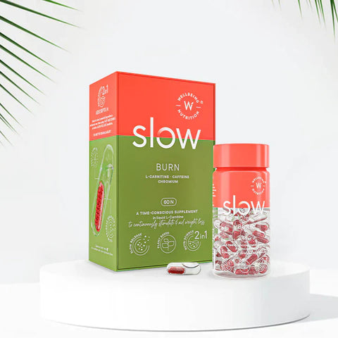 Wellbeing Nutrition Slow - Burn Capsules - Metabolism, Helps Burn Fat, Energy (60 capsules)