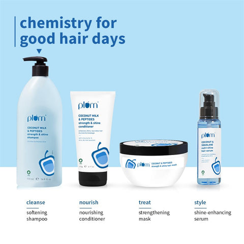 Plum Coconut Milk & Peptides Strength & Shine Shampoo | 500 ml |