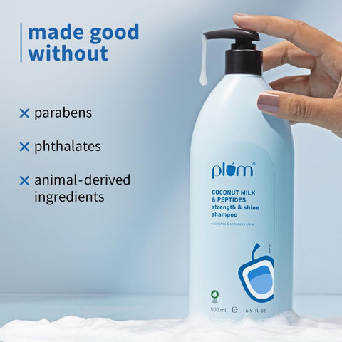 Plum Coconut Milk & Peptides Strength & Shine Shampoo | 500 ml |
