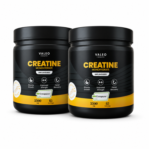 Valeo Creatine Monohydrate Powder 300g, 85 Servings Pack of 2