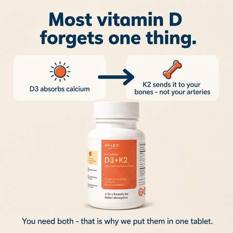 Valeo Vitamin D3 + K2 - 90 tablets