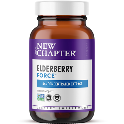 NEW CHAPTER Elderberry Force, 30 Vegan Capsules