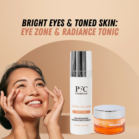 Eye Care and Tonic Combo : PFC Samapharma Derma Collagen Eye Zone 30ml +PFC Samapharma Radiance C+ Tonic 200ml