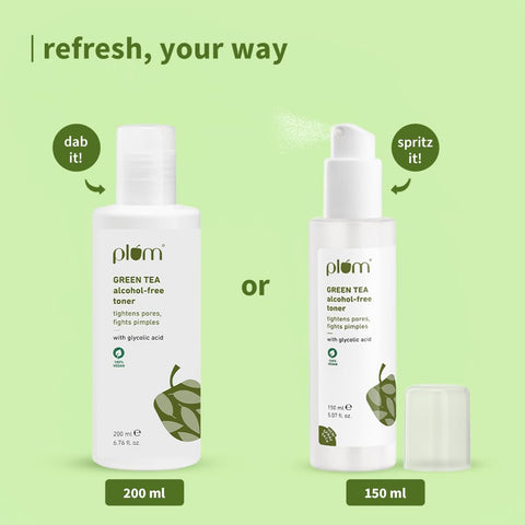 Plum Green Tea Face Toner For Oily, Acne-Prone Skin - 200ml