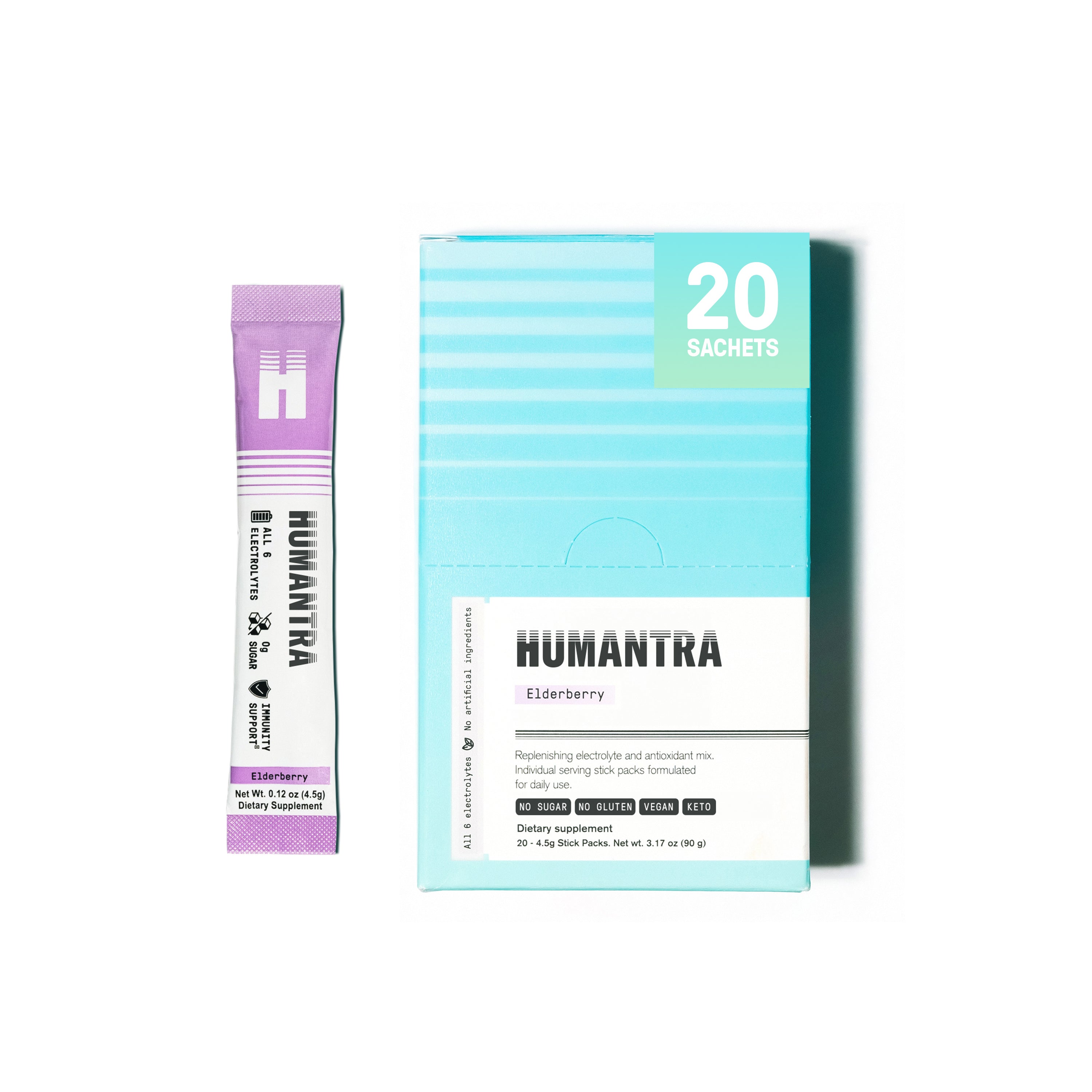 Full Variety Pack: Humantra Electrolyte Berry Pomegranate 70g + Humant
