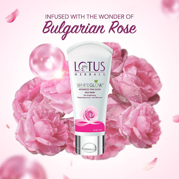 Lotus Herbal Whiteglow Advance Pink Glow Face Wash 100 Gms