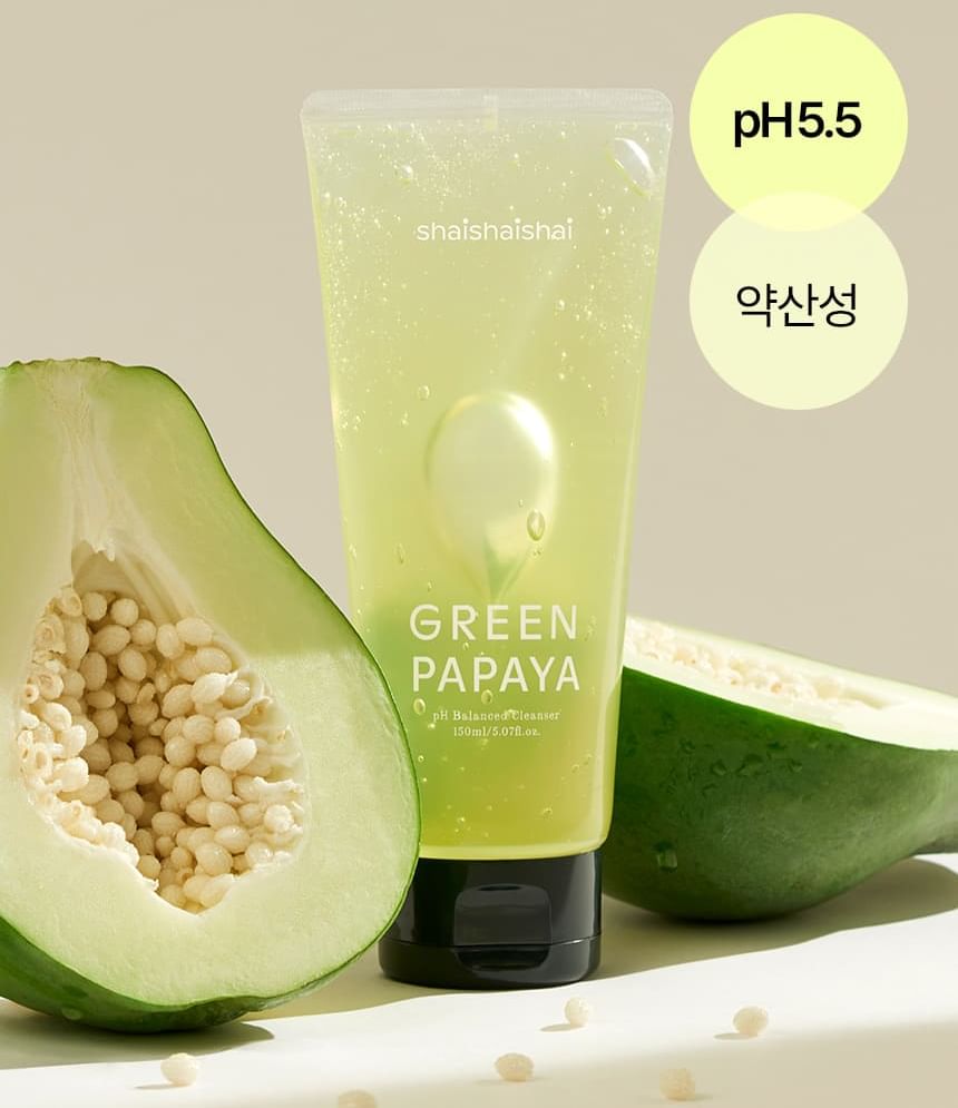 Shaishaishai Green Papaya Ph Balanced Cleanser 150ml