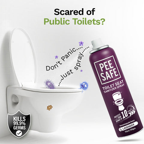 Pee Safe Toilet Seat Sanitizer Lavender 75Ml