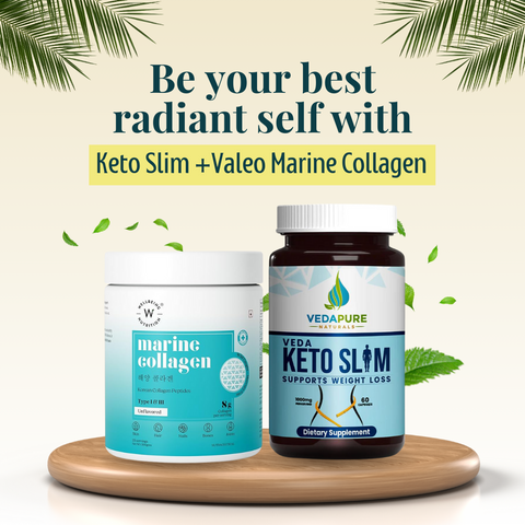 Marine Collagen And Vedapure Keto Slim Combo