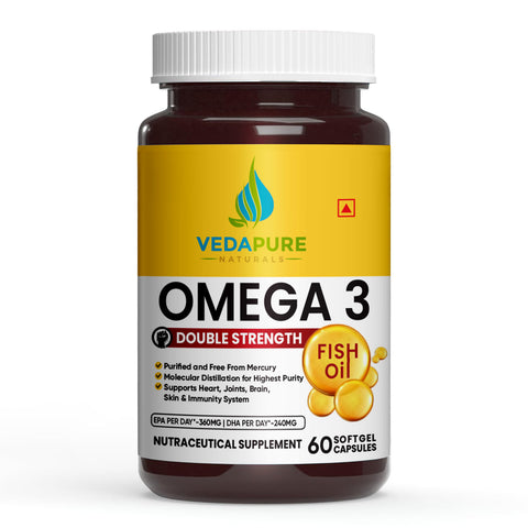 VEDAPURE Omega-3 Fish Oil 60 Capsules