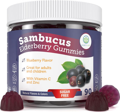 Purify Life Sambucus Sugar-Free Elderberry Gummies 90
