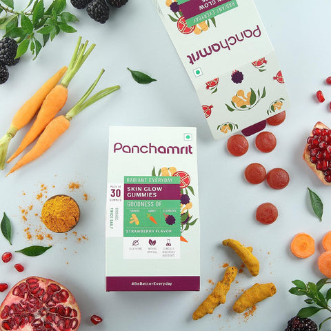 Panchamrit Radiant Everyday Skin Glow Gummies 30