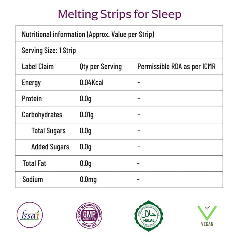 Panchamrit Refreshed Everyday Melting Strips for Sleep 30 (Exotic Berry Flavour)