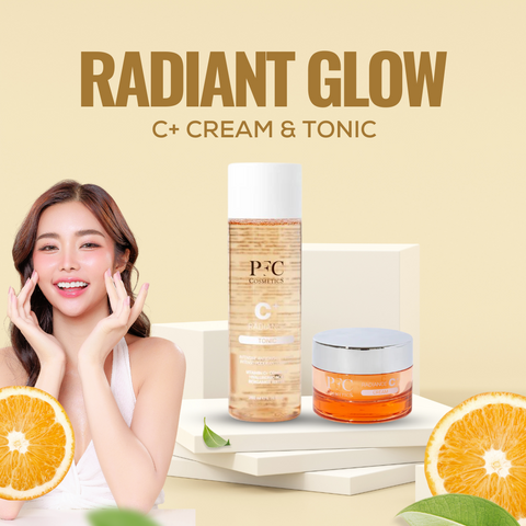 Radiance and Tonic Combo : PFC Samapharma Radiance C+ Cream + PFC Samapharma Radiance C+ Tonic 200ml