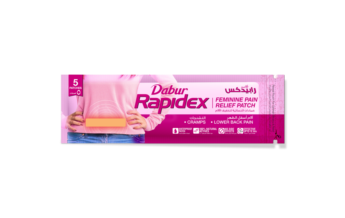 Dabur Rapidex Feminine Patches (Relief from Menstrual Cramps) 5pcs