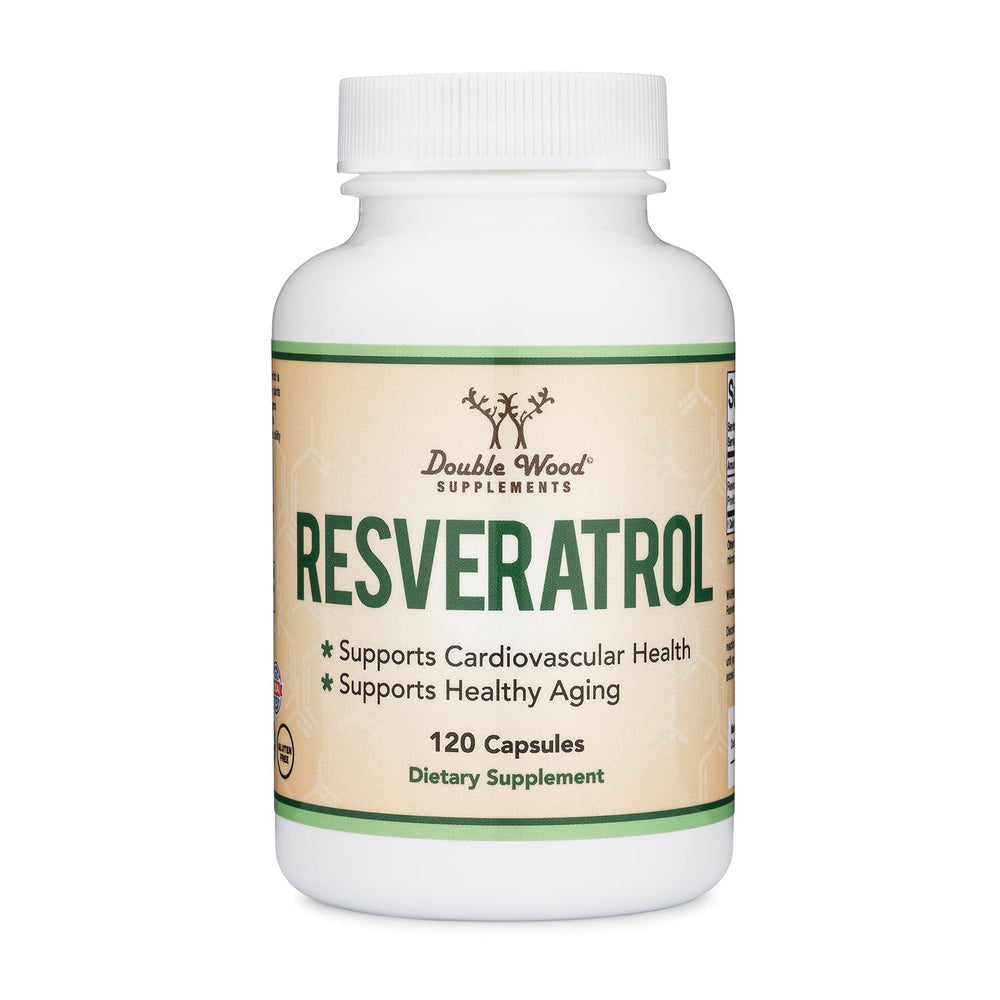 DoubleWood Resveratrol Supplement 500mg Per Serving, 120 Capsules