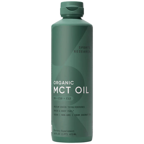 Sports Research Keto C8 Caprylic Acid MCT Unflavored, 16fl. oz (473ml)