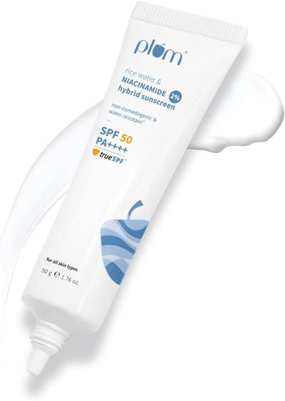 Plum Rice Water & Niacinamide 2% SPF50 Sunscreen 50G